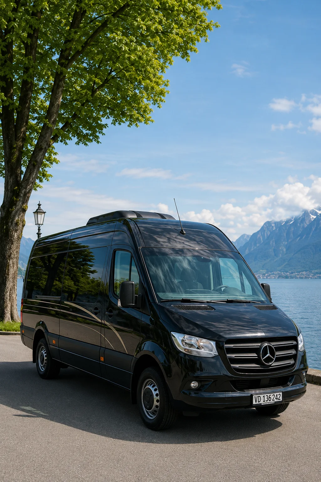 un minibus Mercedes de TCO Voyages