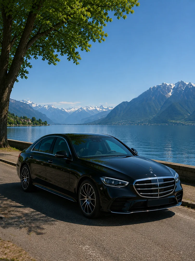 Une limousines TCO Voyages au bord du lac Léman